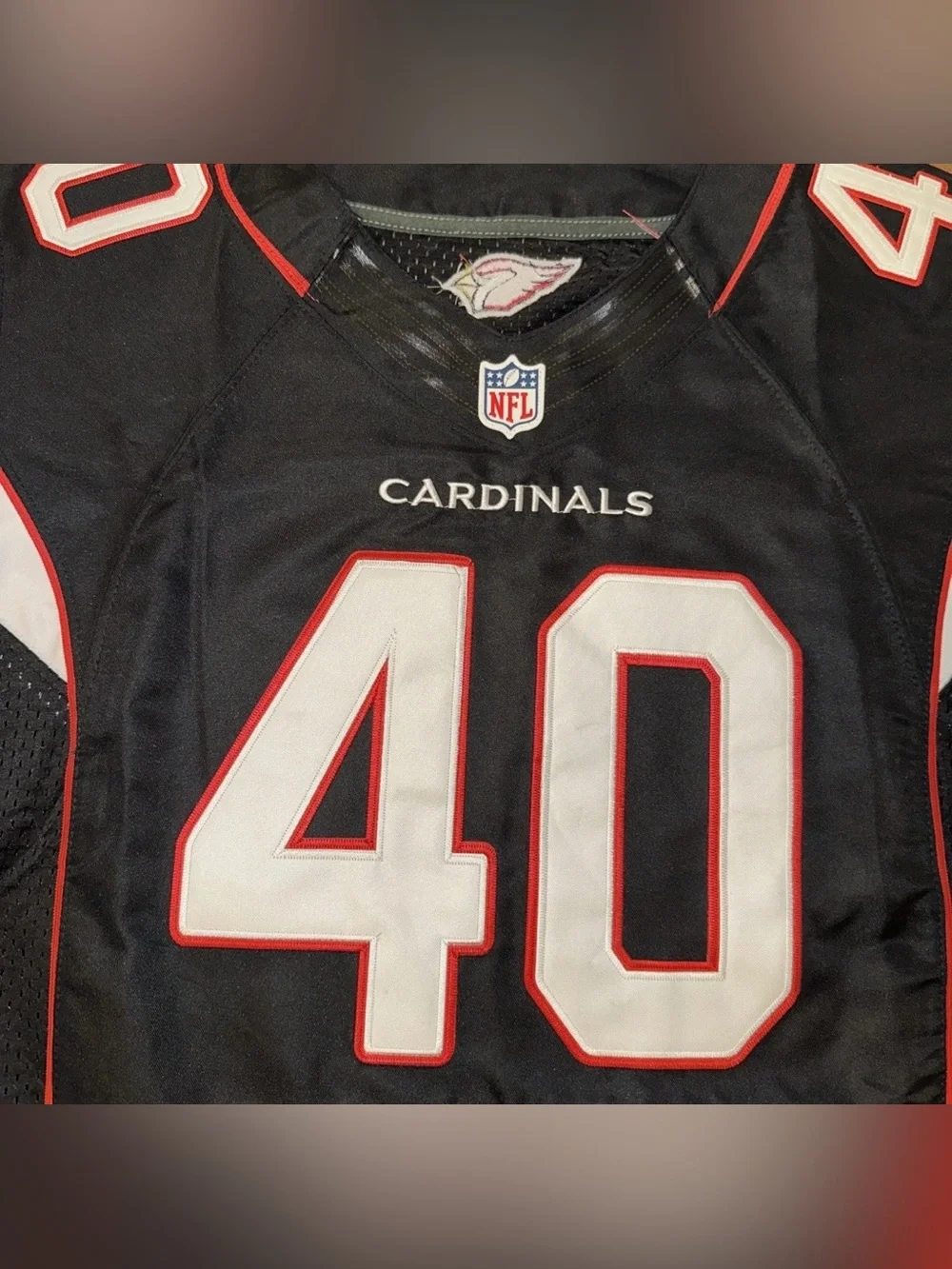Pat Tillman #40 Nike NFL Cardinals Black Jersey 56 On Field Retired NWT Flaws